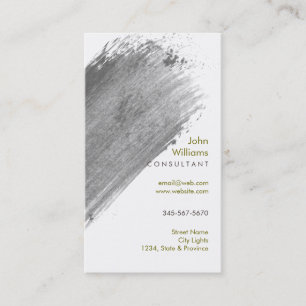 Wasserfarbe Moderne Naturfarben Pinselstriche Visitenkarte