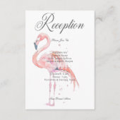 Wasserfarbe Moderne Palmen & Beach Scene Empfang Begleitkarte (Vorderseite)