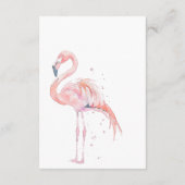 Wasserfarbe Moderne Palmen & Beach Scene Empfang Begleitkarte (Rückseite)