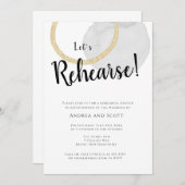 Wasserfarbe Moderne Probe Abendessen Einladung (Vorne/Hinten)