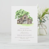 Wasserfarbe Moderne rustikale Brauerei Einladung (Stehend Vorderseite)