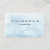 Wasserfarbe Moderne, stilvolle Minimalistische Visitenkarte (Vorderseite)
