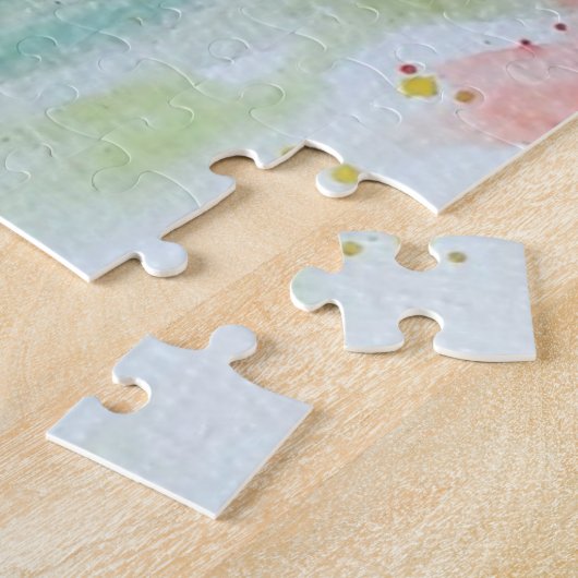 Wasserfarbe - Mohn Puzzle (Seite)