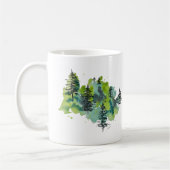 Wasserfarbe Mohnbaume Tasse (Links)