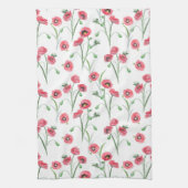 Wasserfarbe Mohnfeld Küche Handtuch (Vertikal)