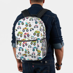 Wasserfarbe Monster-Car-LKW Kinder Bedruckter Rucksack