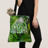 Wasserfarbe Monstera Aloha Hawaiian Beach Bag Tasche (Von Nahem)