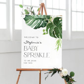 Wasserfarbe Monstera Tropical Baby Sprinkle Willko Poster