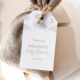 Wasserfarbe Moon Stars Kinderdusche Geschenkanhänger