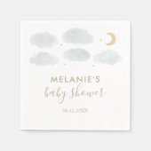 Wasserfarbe Moon Stars Kinderdusche Serviette (Vorderseite)