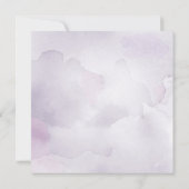 Wasserfarbe Morada Save the Date Hochzeitkarte Einladung (Rückseite)