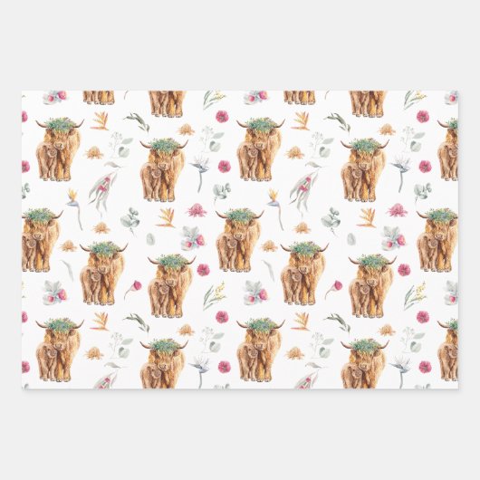 Wasserfarbe Mutter Babywaage Dusche Kinderzimmer Geschenkpapier Set (Vorderseite)