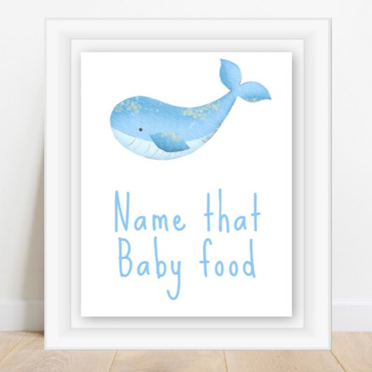 Wasserfarbe - Name dieses Babynahrung Poster