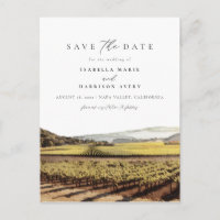 Wasserfarbe Napa Tal Sonoma California Vinyeard