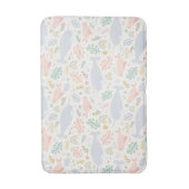 Wasserfarbe Narwhal & Siegel Muster Badematte (Vorderseite Vertikal)