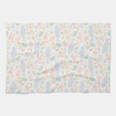 Wasserfarbe Narwhal & Siegel Muster Geschirrtuch (Horizontal)