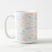 Wasserfarbe Narwhal & Siegel Muster Kaffeetasse (Links)