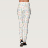 Wasserfarbe Narwhal & Siegel Muster Leggings (Rückseite)