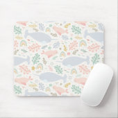 Wasserfarbe Narwhal & Siegel Muster Mousepad (Mit Mouse)