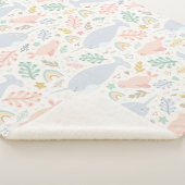 Wasserfarbe Narwhal & Siegel Muster Sherpadecke (3/4)