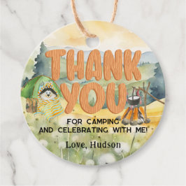 Wasserfarbe Natur Niedliches Camping Hund Vielen D Geschenkanhänger