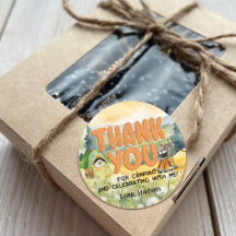 Wasserfarbe Natur Niedliches Camping Hund Vielen D