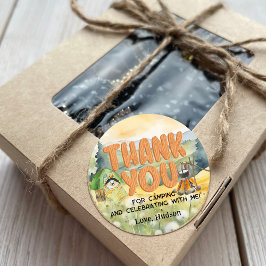 Wasserfarbe Natur Niedliches Camping Hund Vielen D Runder Aufkleber