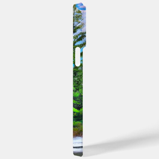 Wasserfarbe Natur Winter Schneefall Malerei Case-Mate iPhone Hülle (Rückseite / Rechts)