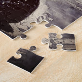 Wasserfarbe - Naturdame - Schwarz & Weiß Puzzle (Seite)