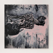 Wasserfarbe - Naturedame - kundenspezifisch - Kuns Puzzle (Horizontal)