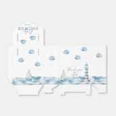 Wasserfarbe Nautical Baby Dusche Vielen Dank Geschenkschachtel (Ungefaltet)
