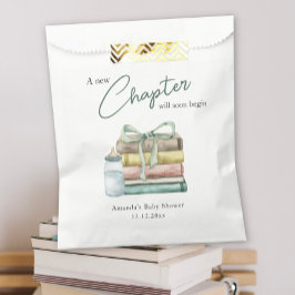 Wasserfarbe Neue Kapitel Babydusche Geschenktütchen