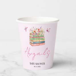 Wasserfarbe Neues Kapitel Beginnt Mädchen-Dusche Pappbecher