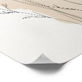 Wasserfarbe neutrale Wildblume 5 Poster (Ecke)