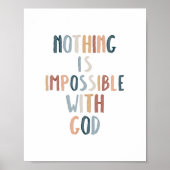 Wasserfarbe nichts unmöglich Poster (Vorne)