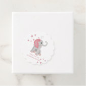 Wasserfarbe Niedlich Baby Elephant Pink Babydusche Geschenkanhänger (Beispiel)