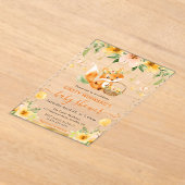 Wasserfarbe Niedlich BläsernBaby Fox Babydusche Acryleinladungen (Ablage )