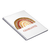 Wasserfarbe Niedlich Boho Pastel Kids Girl Rainbow Notizblock (Rechte Seite)