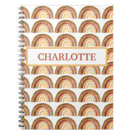 Wasserfarbe Niedlich Boho Pastel Kids Girl Rainbow Notizblock