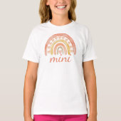 Wasserfarbe Niedlich Boho Rainbow Mini Liebe Herz T-Shirt (Vorderseite)