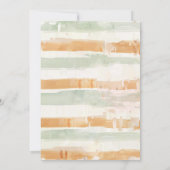 Wasserfarbe Niedlich Dinosaurier Grüne Boy Babydus Einladung (Rückseite)