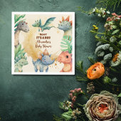 Wasserfarbe Niedlich Dinosaurier Grüne Boy Babydus Serviette