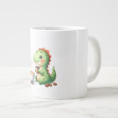 Wasserfarbe Niedlich Dinosaurier T Rex Trinkkaffee Jumbo-Tasse (Vorderseite Rechts)