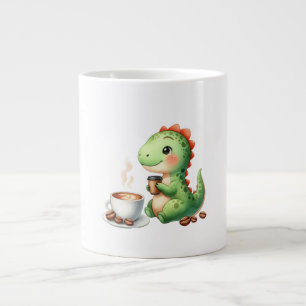 Wasserfarbe Niedlich Dinosaurier T Rex Trinkkaffee Jumbo-Tasse