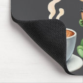 Wasserfarbe Niedlich Dinosaurier T Rex Trinkkaffee Mousepad (Ecke)