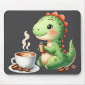 Wasserfarbe Niedlich Dinosaurier T Rex Trinkkaffee Mousepad (Vorne)