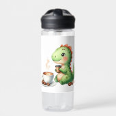 Wasserfarbe Niedlich Dinosaurier T Rex Trinkkaffee Trinkflasche (Vorderseite)