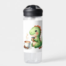 Wasserfarbe Niedlich Dinosaurier T Rex Trinkkaffee