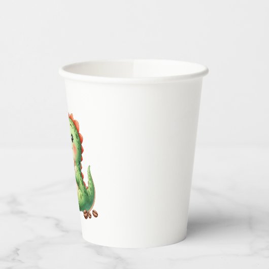 Wasserfarbe Niedlich Dinosaurier T Rex Trinkpapier Pappbecher (Links)