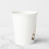 Wasserfarbe Niedlich Dinosaurier T Rex Trinkpapier Pappbecher (Rechts)